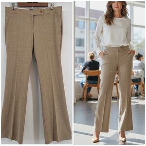 Body By Victoria The Kate Fit Tan Dress Pants Women's Size 8 Tall Career Wear
